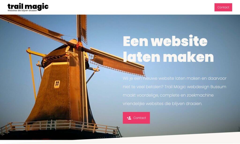 Trail Magic Webdesign Bussum bouwt websites op het SAAS platform van Plate.